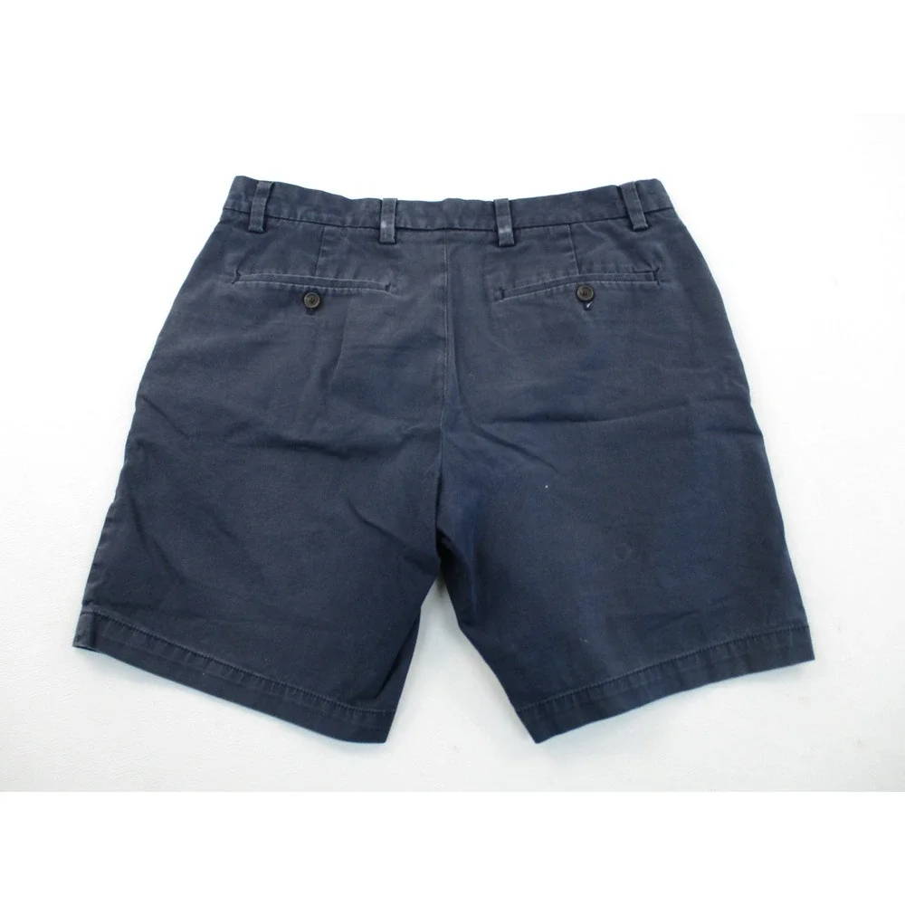 Banana Republic Aiden Shorts Mens 33 Navy Blue Slim Fit Stretch Chino Utility